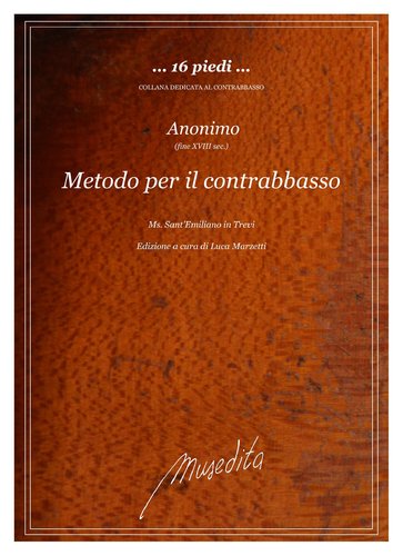 Anonimo (fine XVIII sec.) - Metodo per il contrabbasso (Ms, Sant'Emiliano in Trevi)