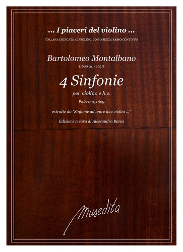 B.Montalbano - 4 Sinfonie (Palermo, 1629)