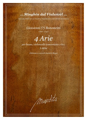 G.[?] Bononcini - 4 Arie (Ms, I-MOe)
