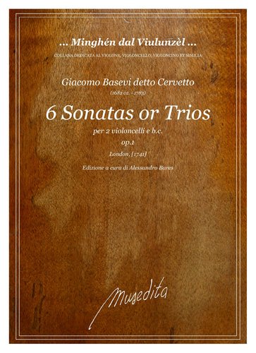 G.Cervetto - 6 Sonatas or Trios (London, [1741])