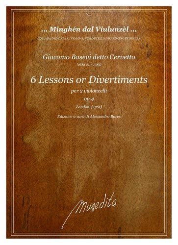 G.Cervetto - 6 Lessons or Divertiments op.4  (London, [1761])