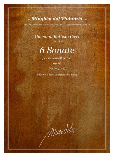 G.B.Cirri - 6 Sonate op.15 (London, s.a.)