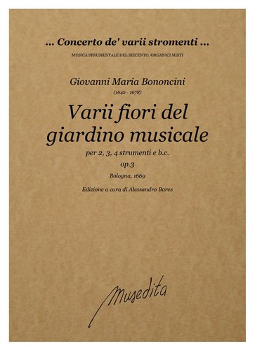G.M.Bononcini - Varii fiori del giardino musicale op.3 (Bologna, 1669)