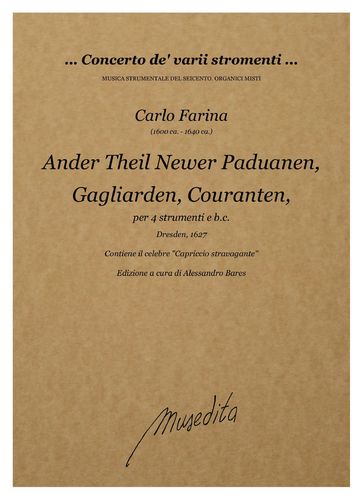 C.Farina - Paduanen, Gagliarden, Couranten [...] (Ander Theil) (Dresden, 1627)