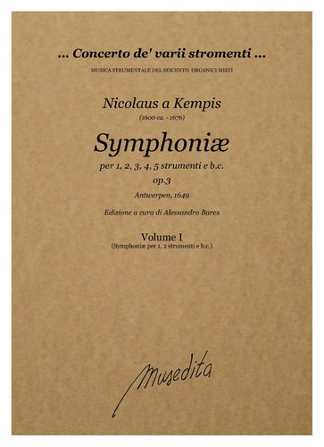 N.a Kempis - Symphoniæ op.3 (Antwerpen, 1649)