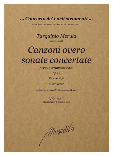 T.Merula - Canzoni overo sonate concertate per chiesa e camera (libro terzo) op.12 (Venezia, 1637)