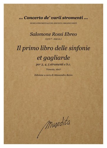 S.Rossi - Il primo libro delle sinfonie et gagliarde (Venezia, 1607)