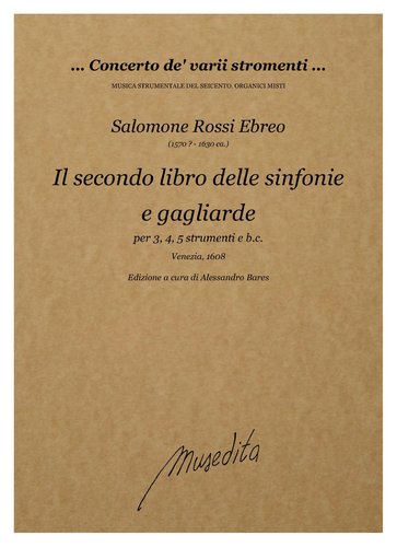 S.Rossi - Il secondo libro delle sinfonie e gagliarde (Venezia, 1608)