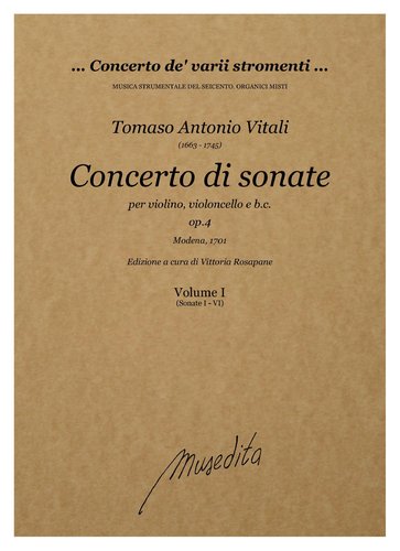 T.A.Vitali - Concerto di sonate op.4 (Modena, 1701)