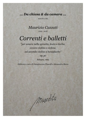 M.Cazzati - Correnti e balletti op.30 (Bologna, 1662)