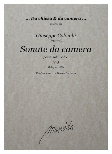 G.Colombi - Sonate da camera op.5 (Bologna, 1689)