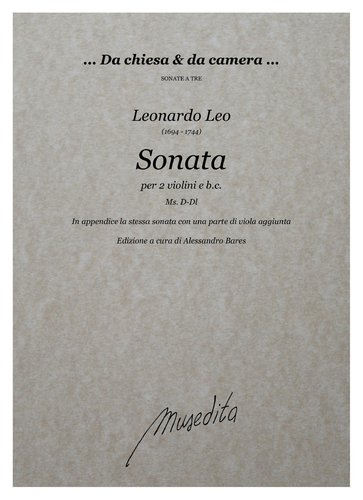 L.Leo - Sonata in re maggiore (Ms, D-Dl)