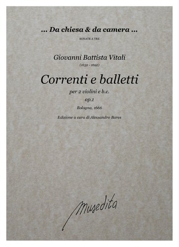 G.B.Vitali - Correnti e balletti op.1 (Bologna, 1686)