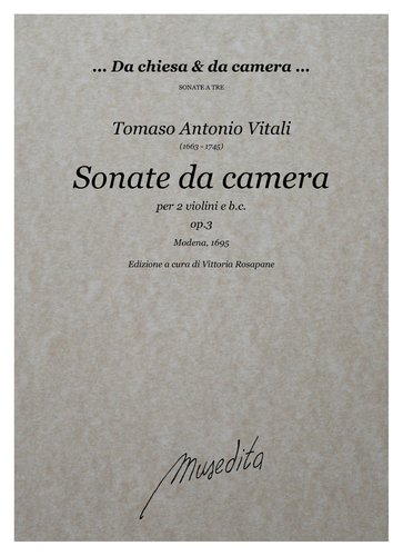 T.A.Vitali - Sonate da camera op.3 (Modena, 1695)