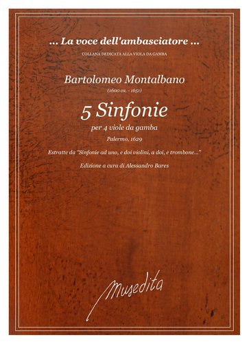 B.Montalbano - 5 Sinfonie per 4 viole da gamba (Palermo, 1629)