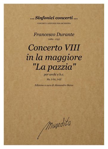 F.Durante - Concerto VIII "La pazzia" in A major