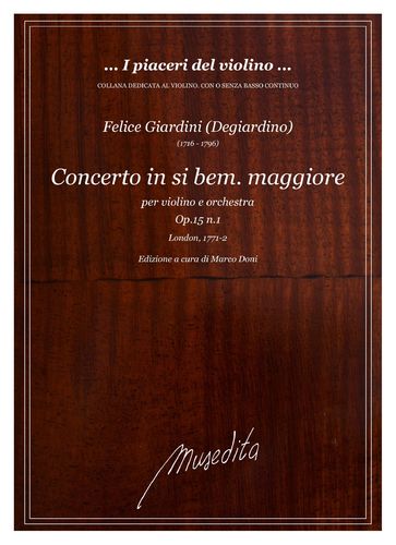 F.Giardini - 6 Concerti per violino e orchestra op.15 (partitura stampata, parti da scaricare)